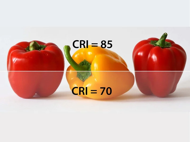 Chỉ số hoàn màu CRI càng cao, màu của vật thể càng chân thật